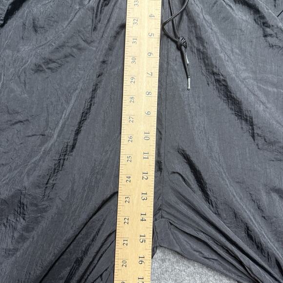 Vintage Reebok Track Pants Men's XL Black Loose Fit Ankle Zip Windbreaker Y2K - Picture 5 of 6